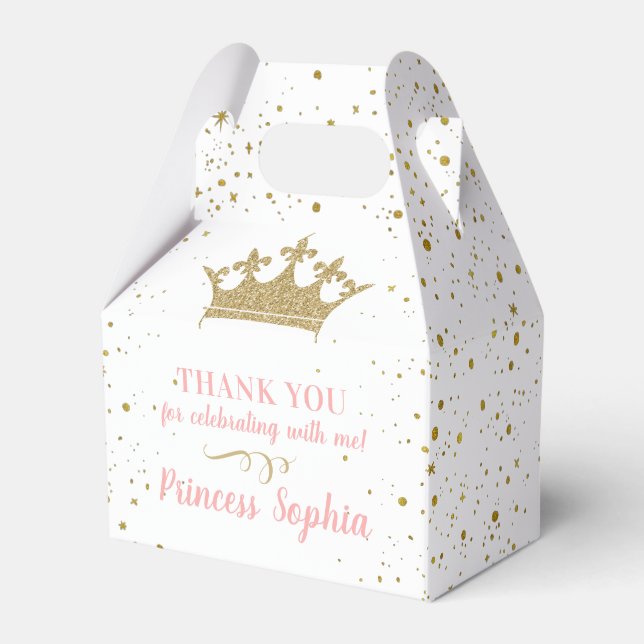 Ballotins Merci d'or rose princesse (Verso)