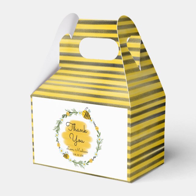 Ballotins Merci du Bumble Bee Party (Verso)