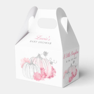 Ballotins Merci Floral rose Citrouille Baby shower fille