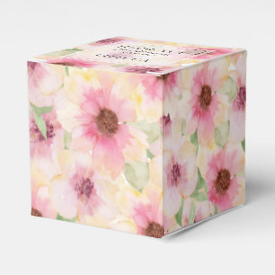 Ballotins Merci floral rose pâle