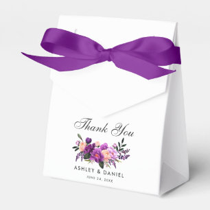Ballotins Merci Floral violet ultra violet Mariage PB