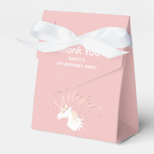 Ballotins Merci Licorne Magique Rose Anniversaire Enfants