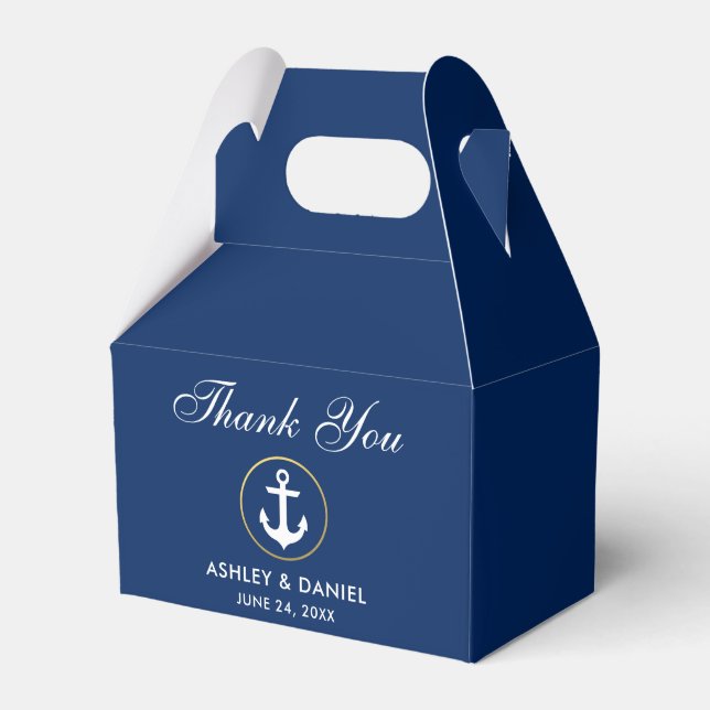 Ballotins Merci Mariage bleu bleu marine G (Verso)
