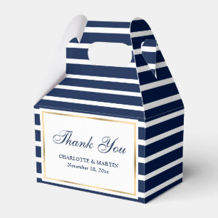 Ballotins Merci Mariage bleu de la marine moderne