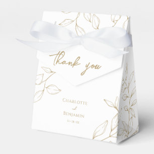 Ballotins Merci Mariage classique Gold Green