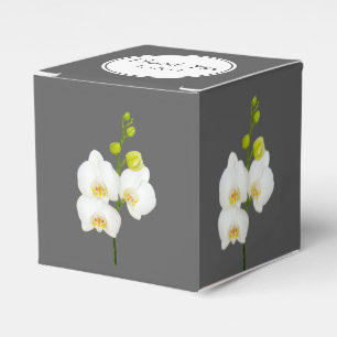 Ballotins Merci Mariage des orchidées blanches