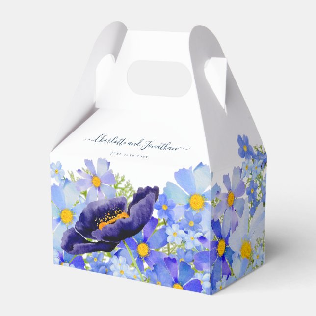 Ballotins Merci Mariage Fleur sauvage moderne (Verso)