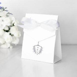 Ballotins Merci minimaliste Mariage Marine texte bleu Favori