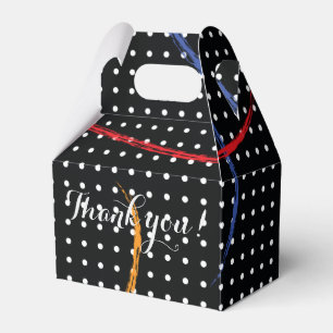 Ballotins Merci personnalisé Retro Paint Splatter et Dots