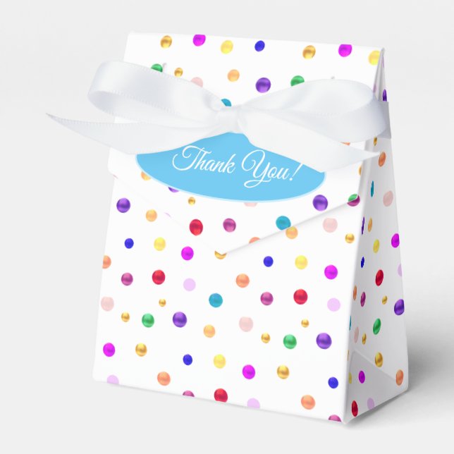 Ballotins Merci Pois multicolore (Verso)
