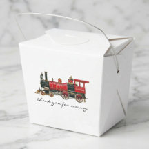Merci Pour Venir Train Rouge Sortir Ballotin
