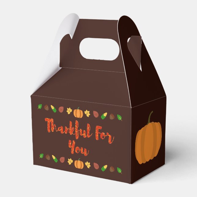 Ballotins Merci Pour Vous, Thanksgiving (Verso)