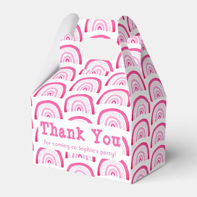 Ballotins Merci Rainbow personnalisable Anniversaire (Verso)