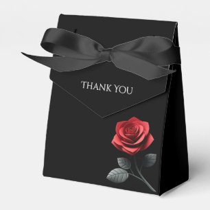Ballotins Merci rose Mariage simple rouge