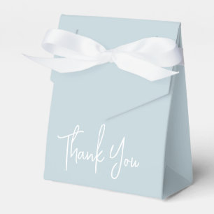 Ballotins Merci Simple Script Bleu Clair