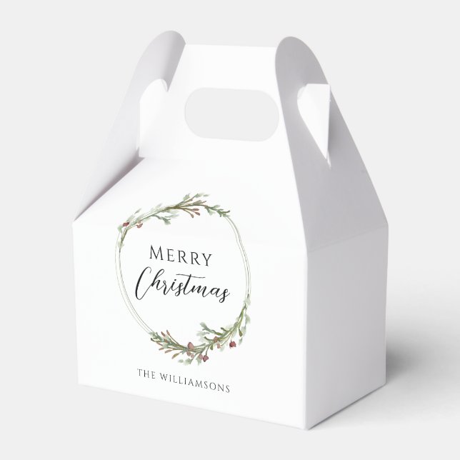 Ballotins Merry Christmas Minimalist Wreath (Verso)