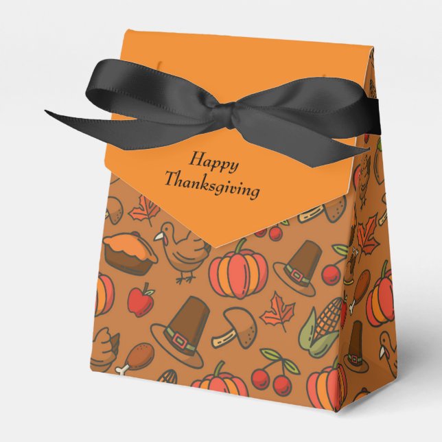 Ballotins Message modifiable bon thanksgiving (Verso)