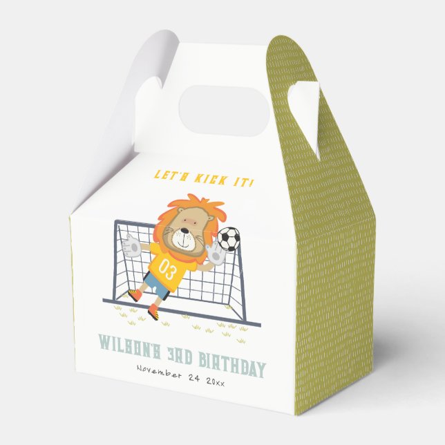 Ballotins Mettons-nous Lion Goalkeeper Soccer Anniversaire d (Verso)