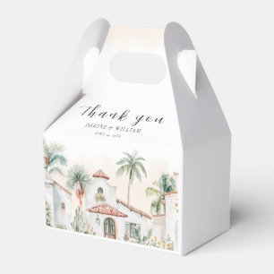 Ballotins Mexique Aquarelle Palm Tree Destination Mariage