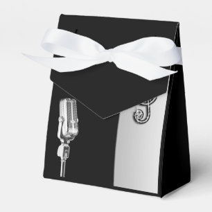 Ballotins Microphone rétro et Ballotin d'anniversaire gauch