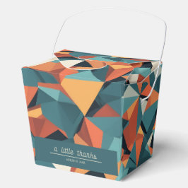 Ballotins Mid-Century Geometric Teal & Orange | Custom