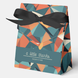 Ballotins Mid-Century Geometric Teal & Orange | Custom