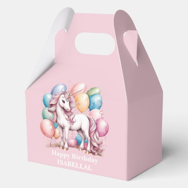 Ballotins mignonne licorne magique princesse fille anniversa (Recto)