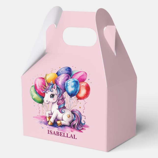 Ballotins mignonne licorne magique princesse fille anniversa (Recto)