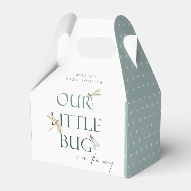 Ballotins Mignonne Notre petit Baby shower Bleu Bleu de libe (Verso)