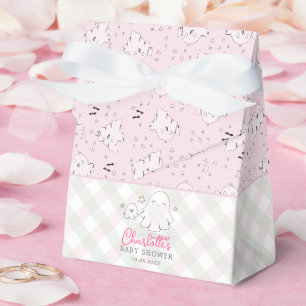 Ballotins Mignonne rose et vert maman et bébé Baby shower fa