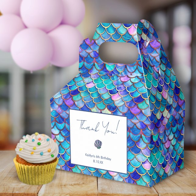 Ballotins Mignonne Sirène Petites Filles Anniversaire Merci (Créateur téléchargé)