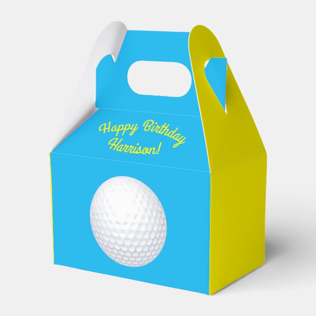 Ballotins Mini Golf Balls Anniversaire Fête Enfants Bleu (Verso)