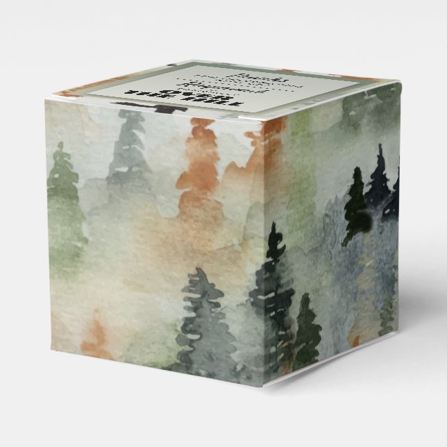 Ballotins Misty Forest Masculine Ballotin de fête d'annivers (Verso)