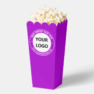 Ballotins Modèle de boîtes de pop-corn de logo d'entreprise