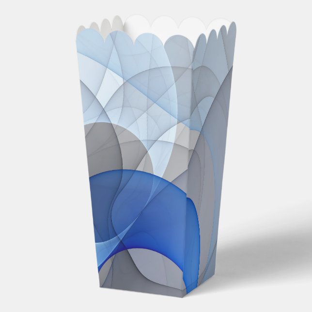 Ballotins Modern Abstract Blue Gray Fractal Art Graphic (Recto)