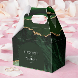 Ballotins Moderne Agate Géode Chasseur d'arc Vert Or