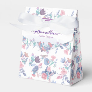 Ballotins Moderne Chic Aquarelle Bleu Hydrangée Florale