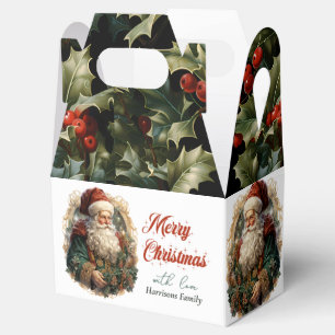 Ballotins Moderne Cute Aquarelle Retro classique Santa Claus