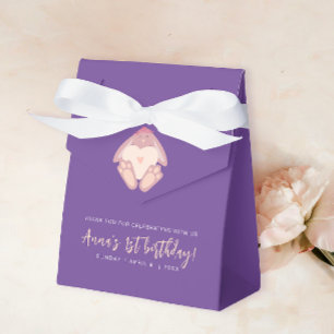 Ballotins Moderne Mignon Some Bunny 1er Anniversaire Violet