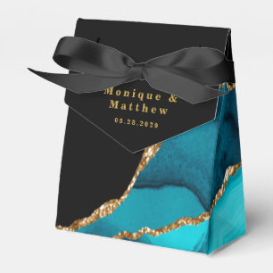 Ballotins Moderne Turquoise et doré Agate Mariage en pierre