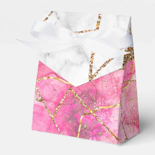 Ballotins Moderne violet violet Or Agate Géode Monogramme Fa (Verso)