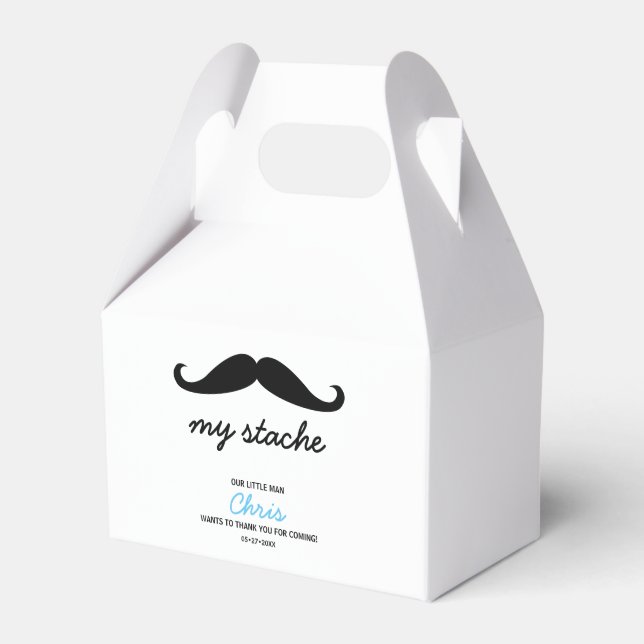 Ballotins Mon Stache Mustache thème premier anniversaire (Verso)