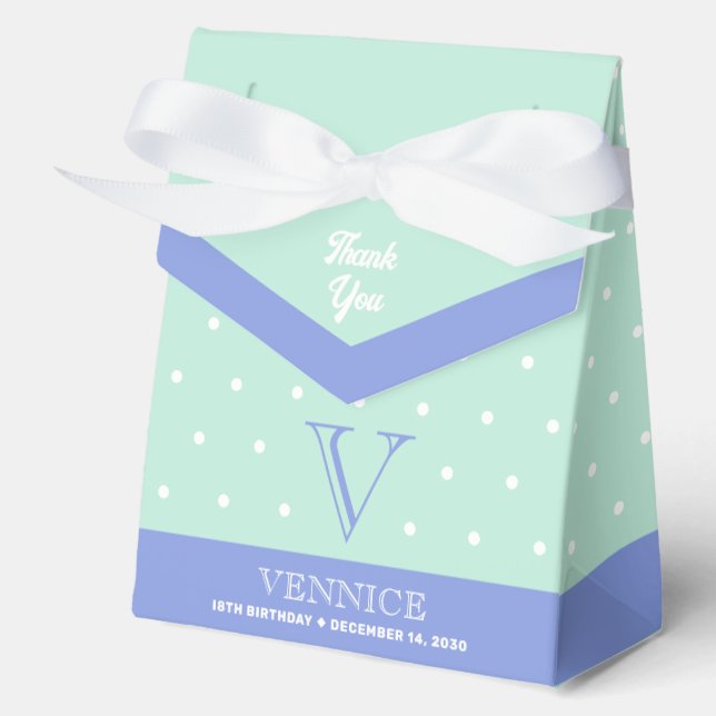 Ballotins Monogram Pastel Green Blue Ballotin (Recto)