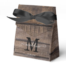 Monogram Rustic Mariage Fête des mariées Anniversa