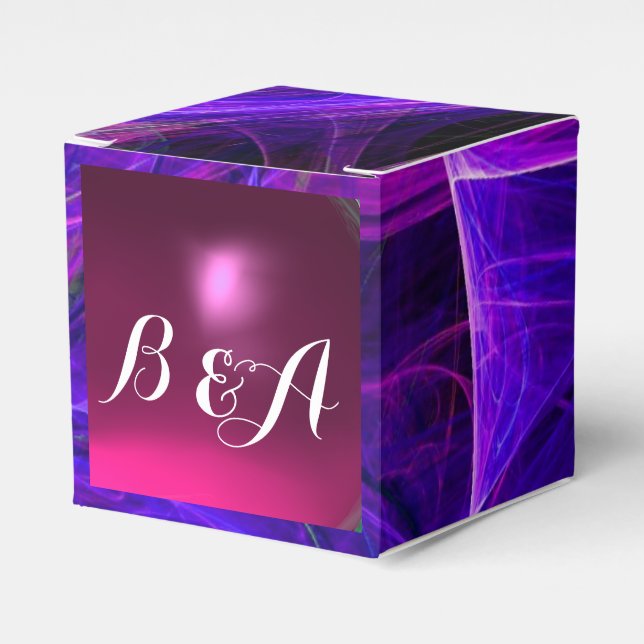 Ballotins MONOGRAMME bleu violet en pierre de taille (Verso)