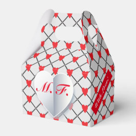Ballotins Monogramme Coeurs Motif "Avec amour"