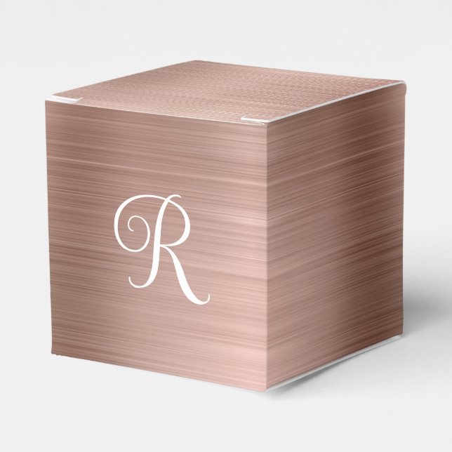 Ballotins Monogramme de boue d'or Rose métallique (Verso)