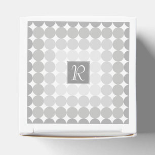 Ballotins Monogramme des cercles gris modernes