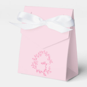 Ballotins Monogramme élégant rose chaud moderne