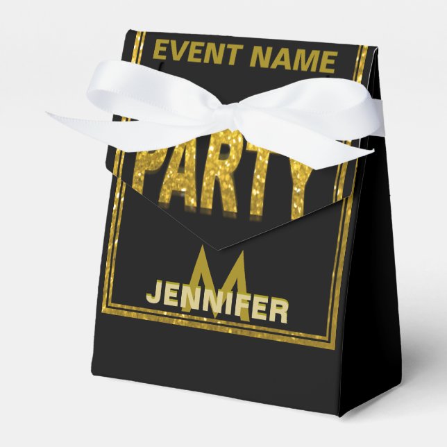 Ballotins Monogramme | Gold Parties scintillant Party (Verso)